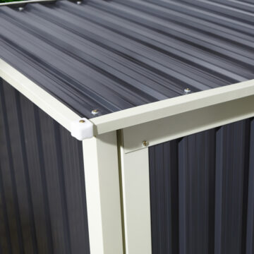 Savannah 5×3 Metal Pent Shed | Dark Grey