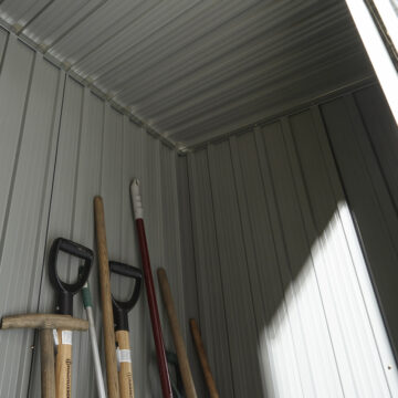 Savannah 5×3 Metal Pent Shed | Dark Grey
