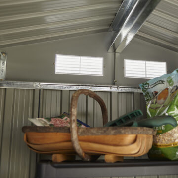 Savannah 6×4 Metal Apex Shed | Dark Grey