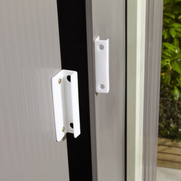 Savannah 6×4 Metal Apex Shed | Light Grey