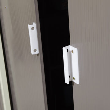 Savannah 8×6 Metal Apex Shed | Light Grey