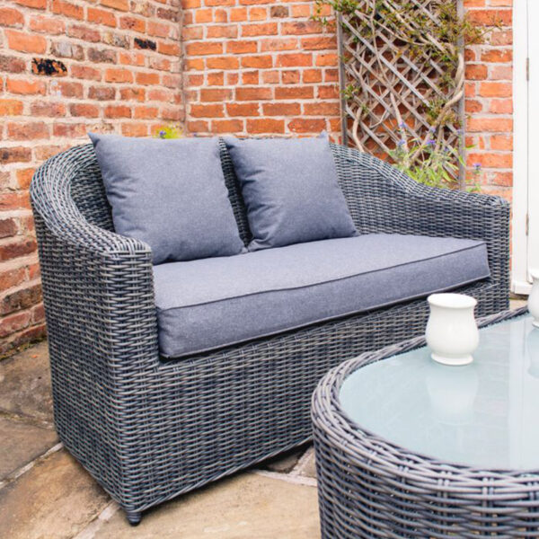 Valencia Rattan Sofa Set | Grey Weave