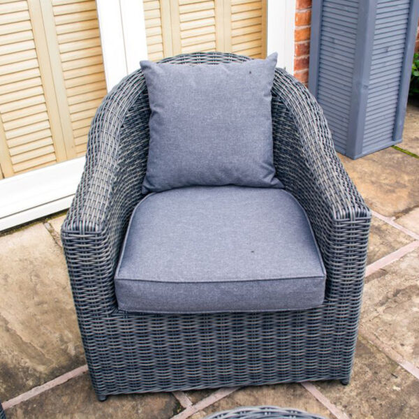 Valencia Rattan Sofa Set | Grey Weave