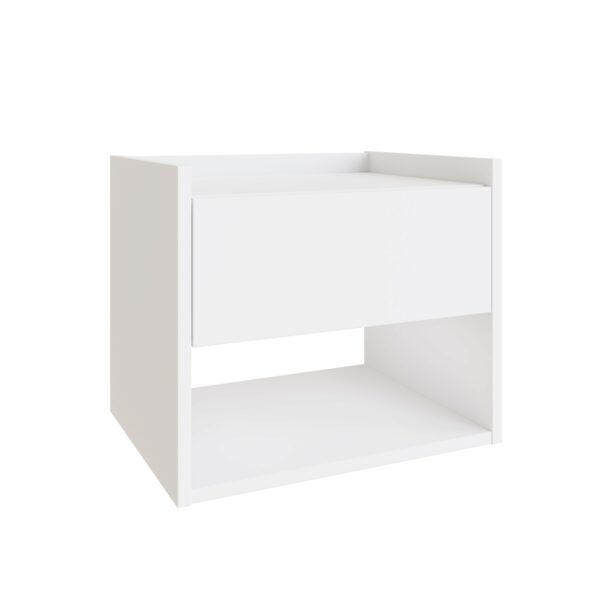 Torquay Floating Pair of Bedside Tables | White | Self Assembly