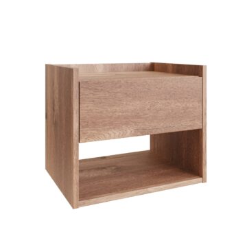 Torquay Floating Pair of 1 Drawer Bedside Tables | Oak Finish
