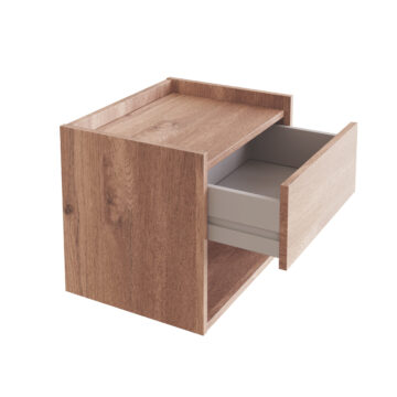 Torquay Floating Pair of 1 Drawer Bedside Tables | Oak Finish
