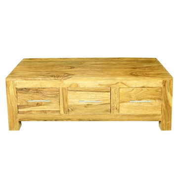Shimla Petite Mango 3 Drawer Coffee Table | Assembled