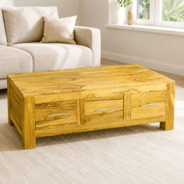 Shimla Petite Mango 3 Drawer Coffee Table