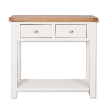 Norfolk White 2 Drawer Console Table