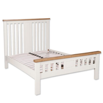 Norfolk White 5′ King Size Bed