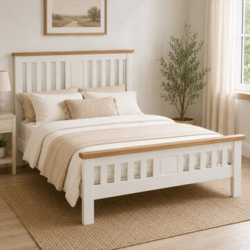 Norfolk White King Size Bed