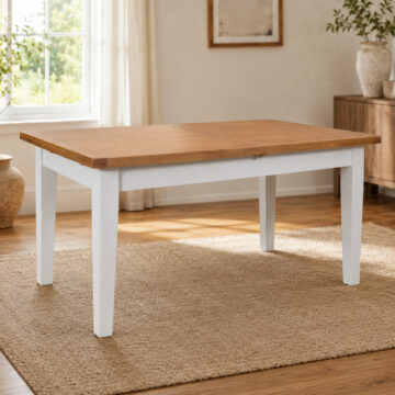 Norfolk French Grey Extending Dining Table | Oak Top | 160 - 210cm
