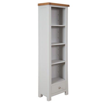 Norfolk French Grey Slim Bookcase