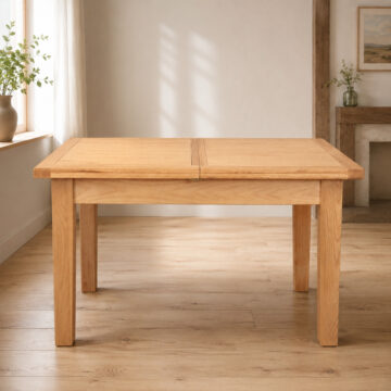 Norfolk Natural Oak Extending Dining Table | Oak Top | 120 - 160cm