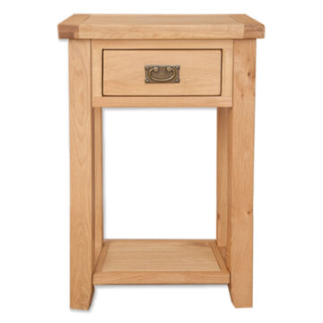 Norfolk Natural Oak 1 Drawer Console Table