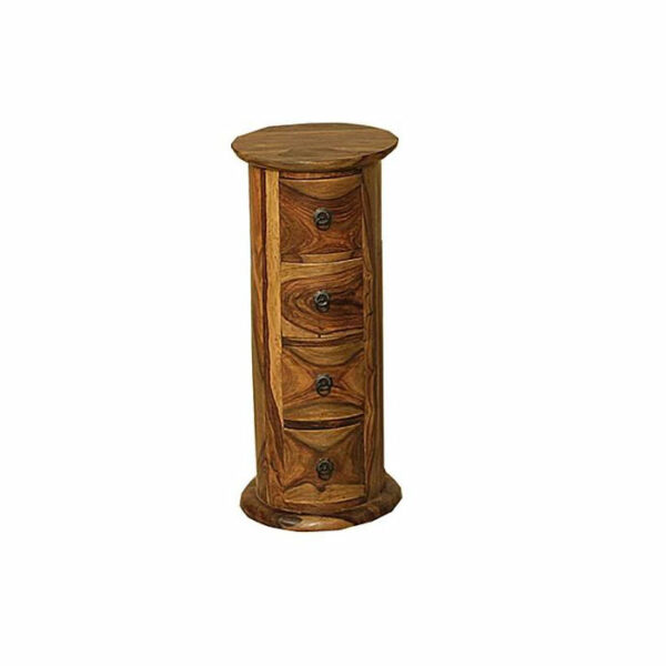 Surat 4 Drawer Round Chest