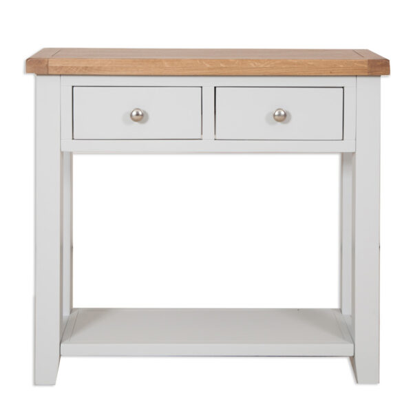 Norfolk French Grey 2 Drawer Console Table
