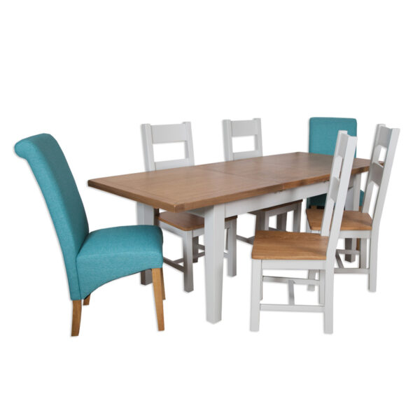 Norfolk French Grey 1.6 Extending Dining Table