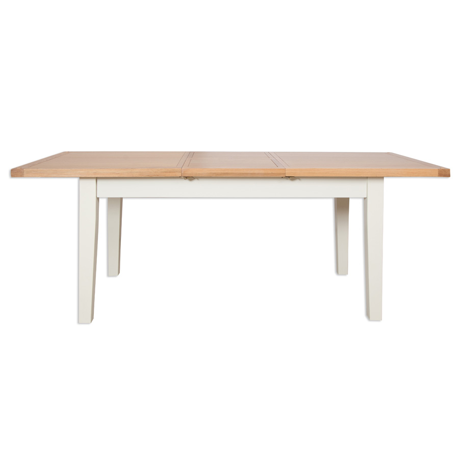 Norfolk Ivory 1.6 Extending Dining Table Oak World