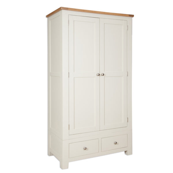 Norfolk Ivory 2 Door 2 Drawer Wardrobe