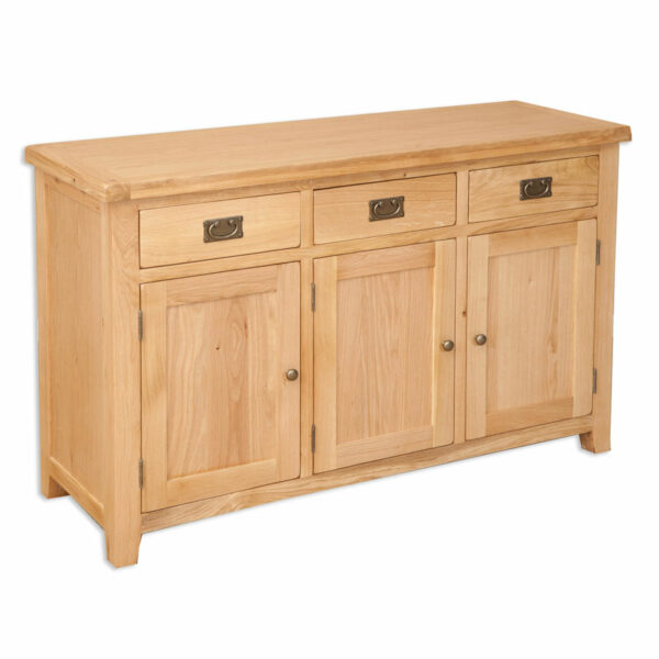 Norfolk Natural Oak 3 Door Sideboard