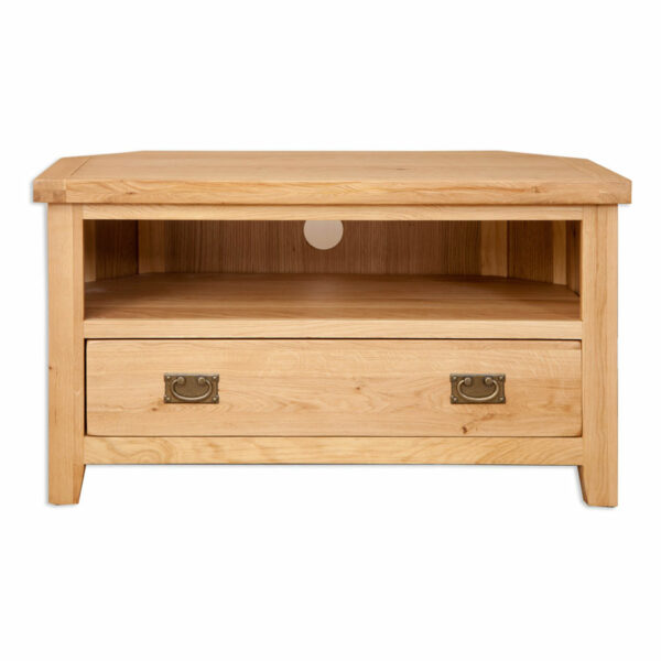 Norfolk Natural Oak Corner TV Cabinet