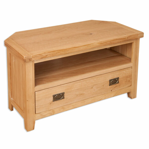 Norfolk Natural Oak Corner TV Cabinet