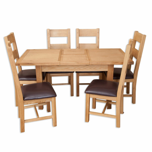 Norfolk Natural Oak 1.2 Extending Dining Table