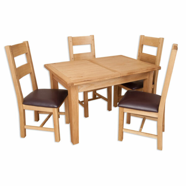 Norfolk Natural Oak 1.2 Extending Dining Table