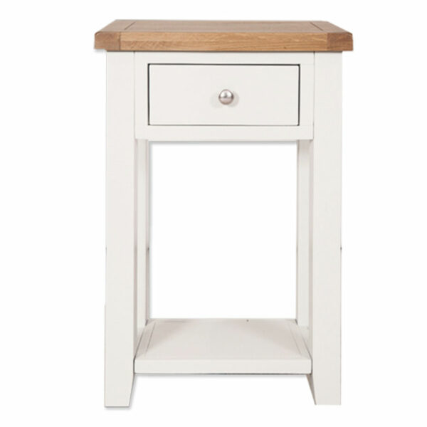 Norfolk White 1 Drawer Console Table