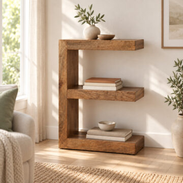 Shimla Petite Mango E Shelving Unit | Assembled