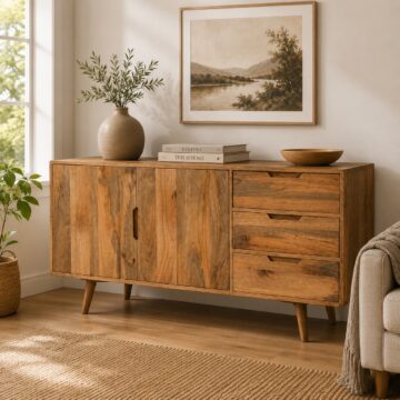 Delmas Mango Wood 2 Door 3 Drawer Large Sideboard