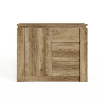 Valley 1 Door Sideboard with Drawers | Oak Finish