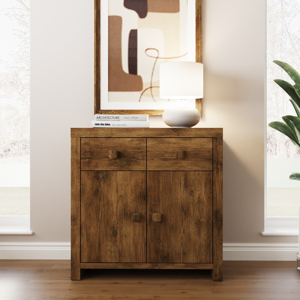 Maluku 2 Door Sideboard with Drawers | Mango Finish