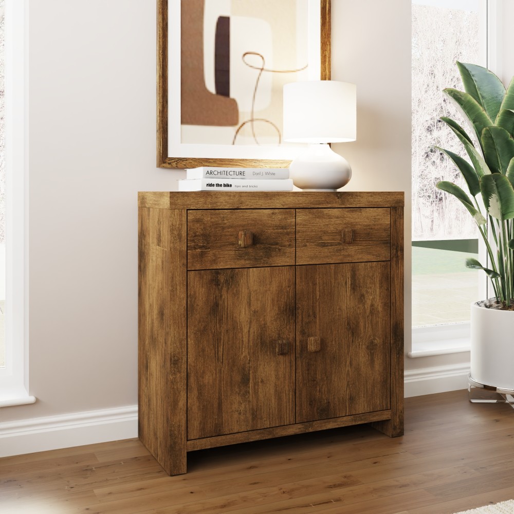 Maluku 2 Door Sideboard with Drawers | Mango Finish