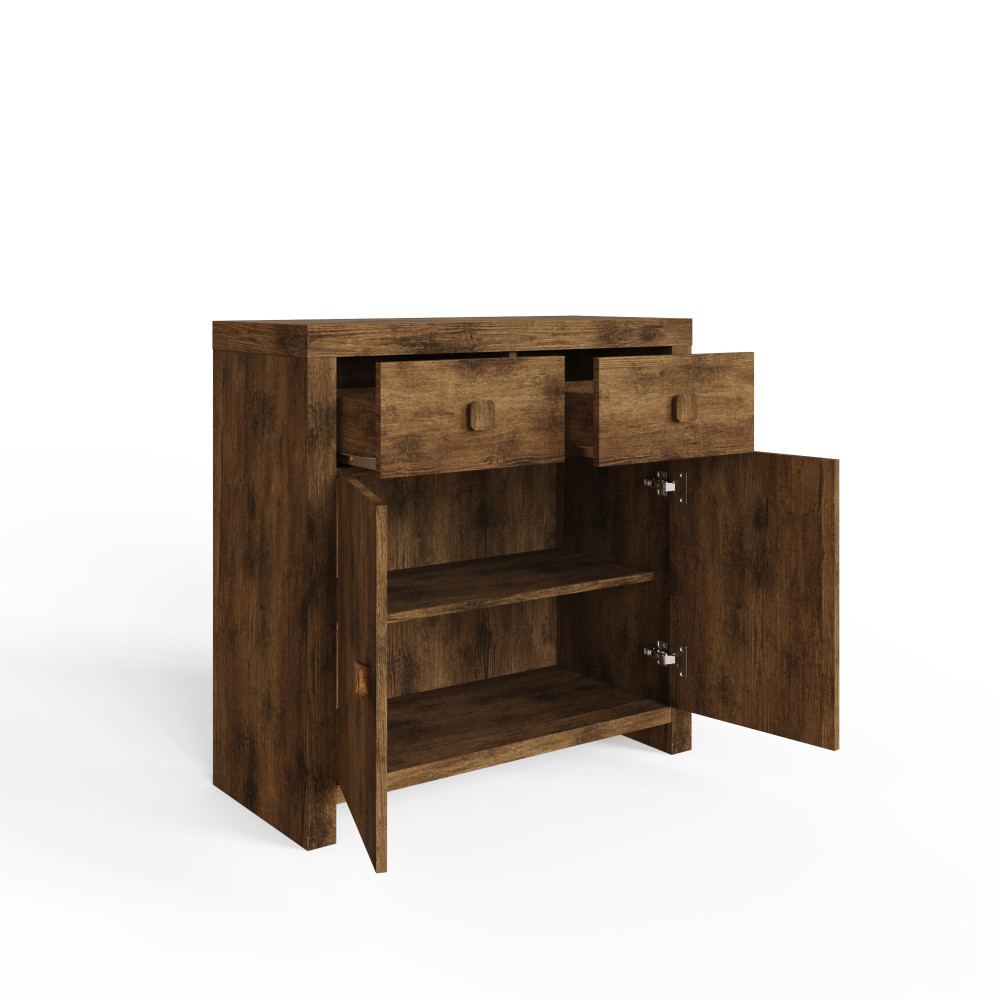 Maluku 2 Door Sideboard with Drawers | Mango Finish