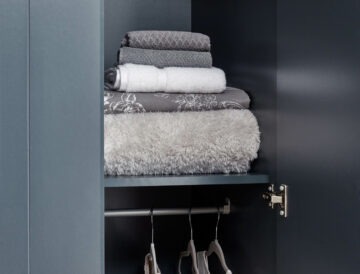 Oban Slate Blue 3 Door Wardrobe with Drawers