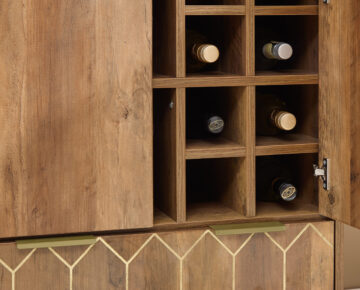 Kentwood Wine Cabinet | Mango Finish
