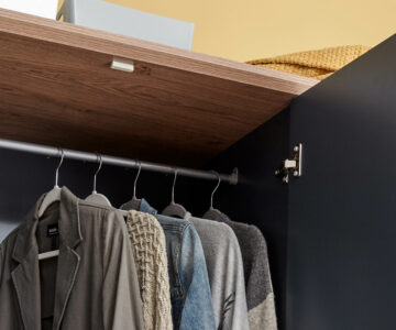 Oban Slate Blue 3 Door Wardrobe with Drawers