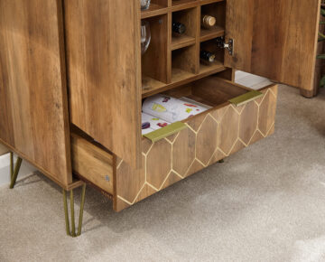 Kentwood Wine Cabinet | Mango Finish