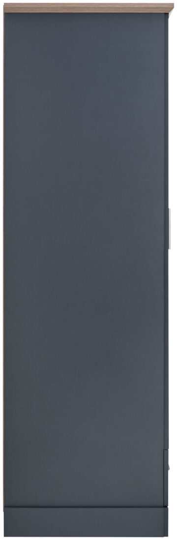 Oban Slate Blue 2 Door Wardrobe with Drawer