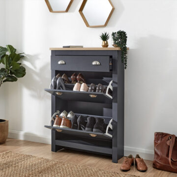 Oban Shoe Cabinet | Slate Blue