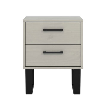 Mowbray Grey 2 Drawer Bedside Cabinet