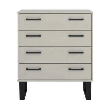 Mowbray Grey 4 Drawer Chest | Grey Waxed Pine