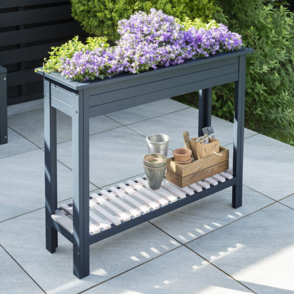 Palma High Planter With Zinc Tray