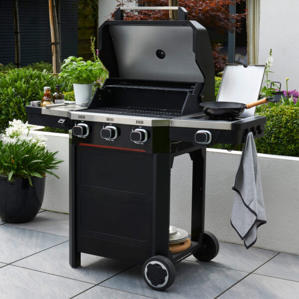 Black Atlas 3 Burner Gas BBQ