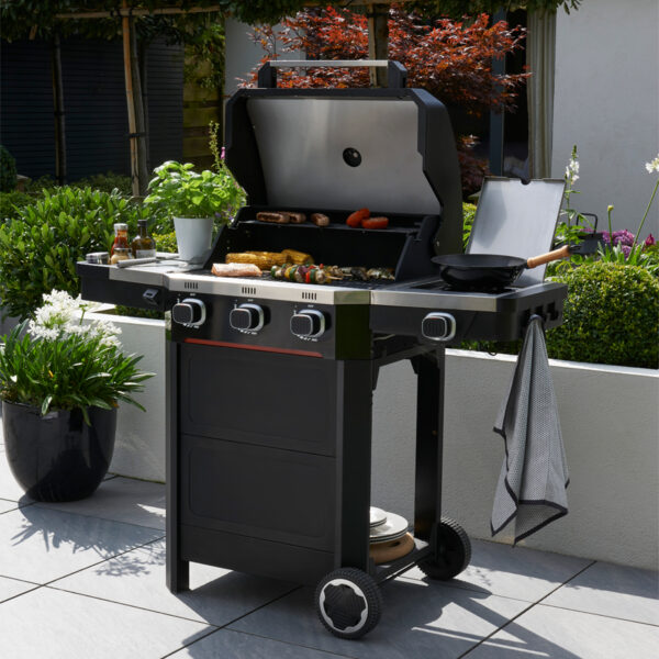 Black Atlas 3 Burner Gas BBQ