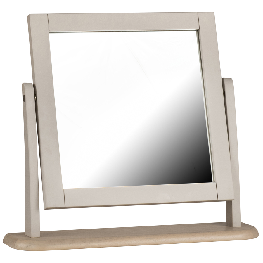 Appleby Grey Dressing Table Mirror Fully Assembled Oak World