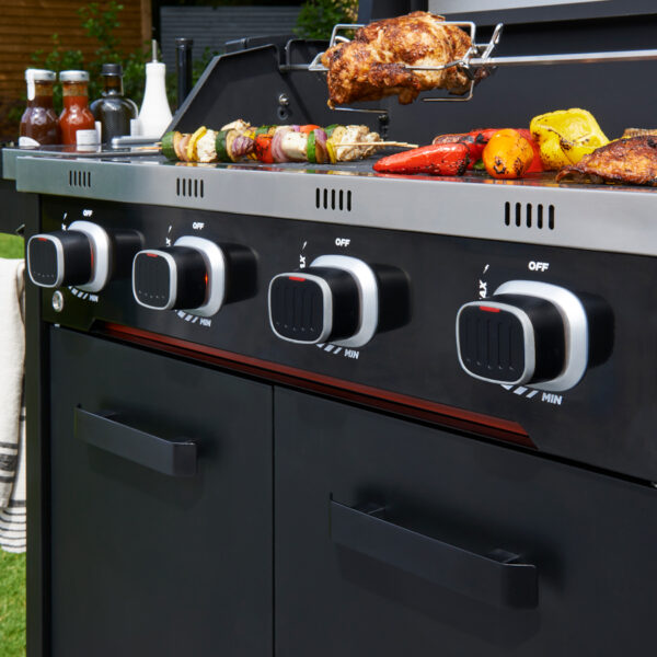 Black Infinity 4 Burner Gas BBQ