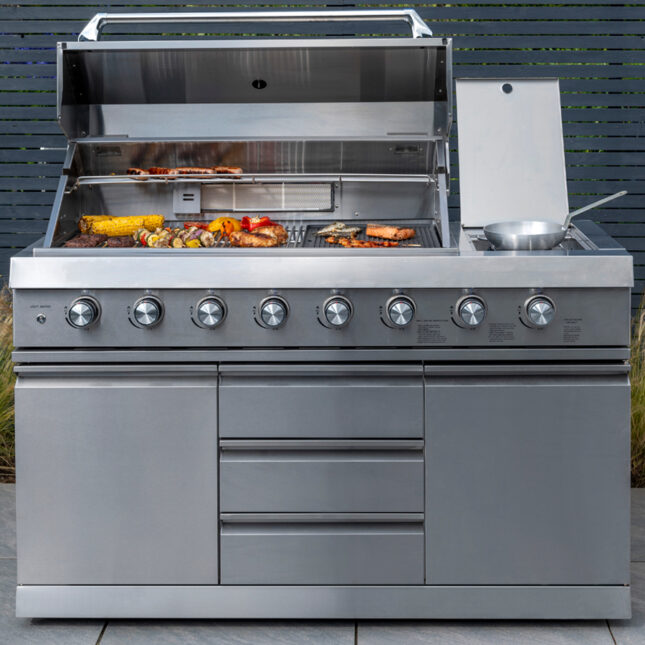 Absolute 6 Burner Outdoor Gas Kitchen | Oak World